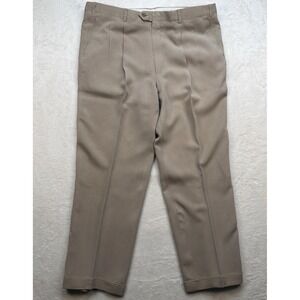 Brioni Sport Mens Pleated Dress Pants Beige Tailored Italy Classic 38 Waist